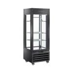 Panoraminė mėsos brandinimo vitrina, 440 l, juoda